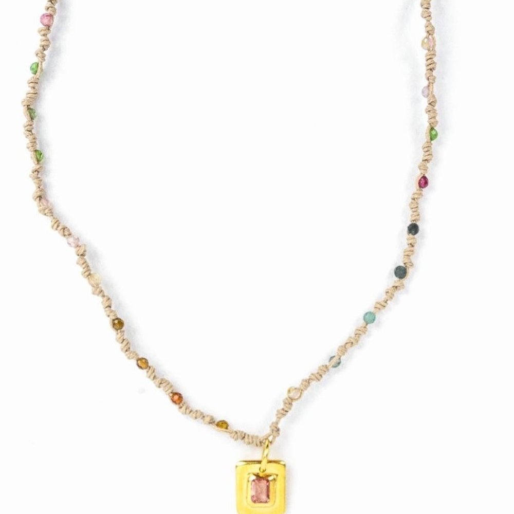 Tameka Pink Tourmaline Pendant Necklace
